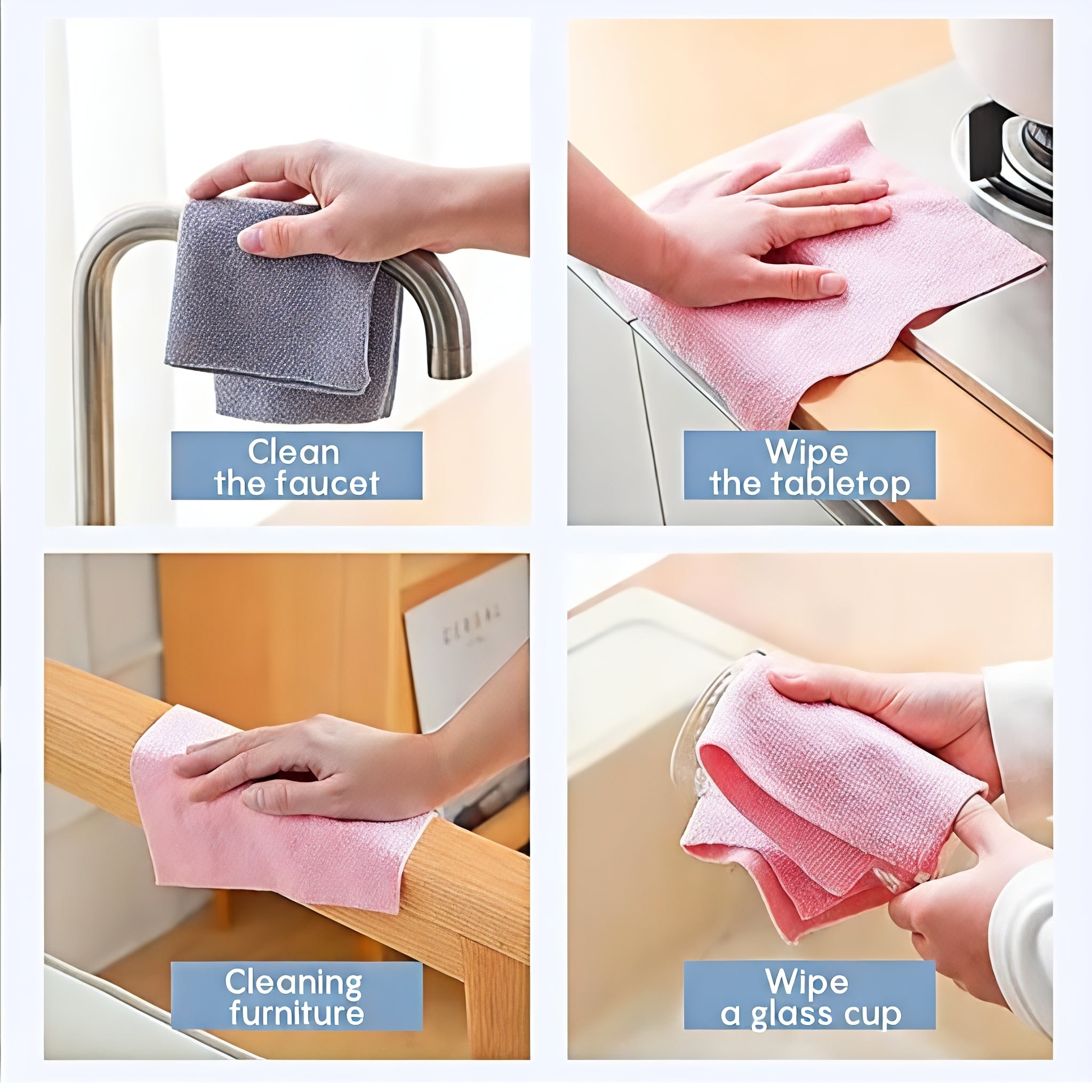 Microfiber Cleaning Cloth Roll