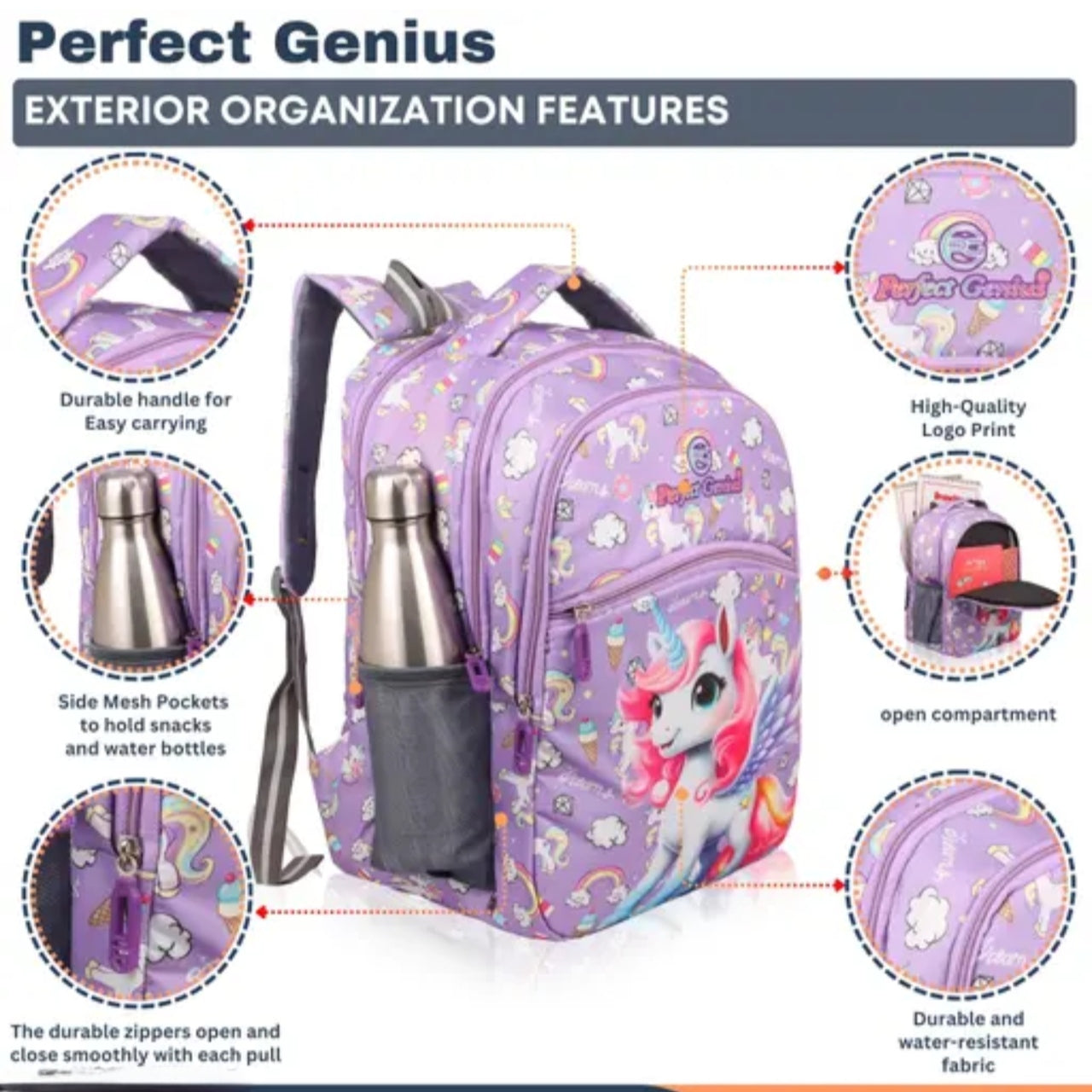 perfect genius kids school bag for boys and girls