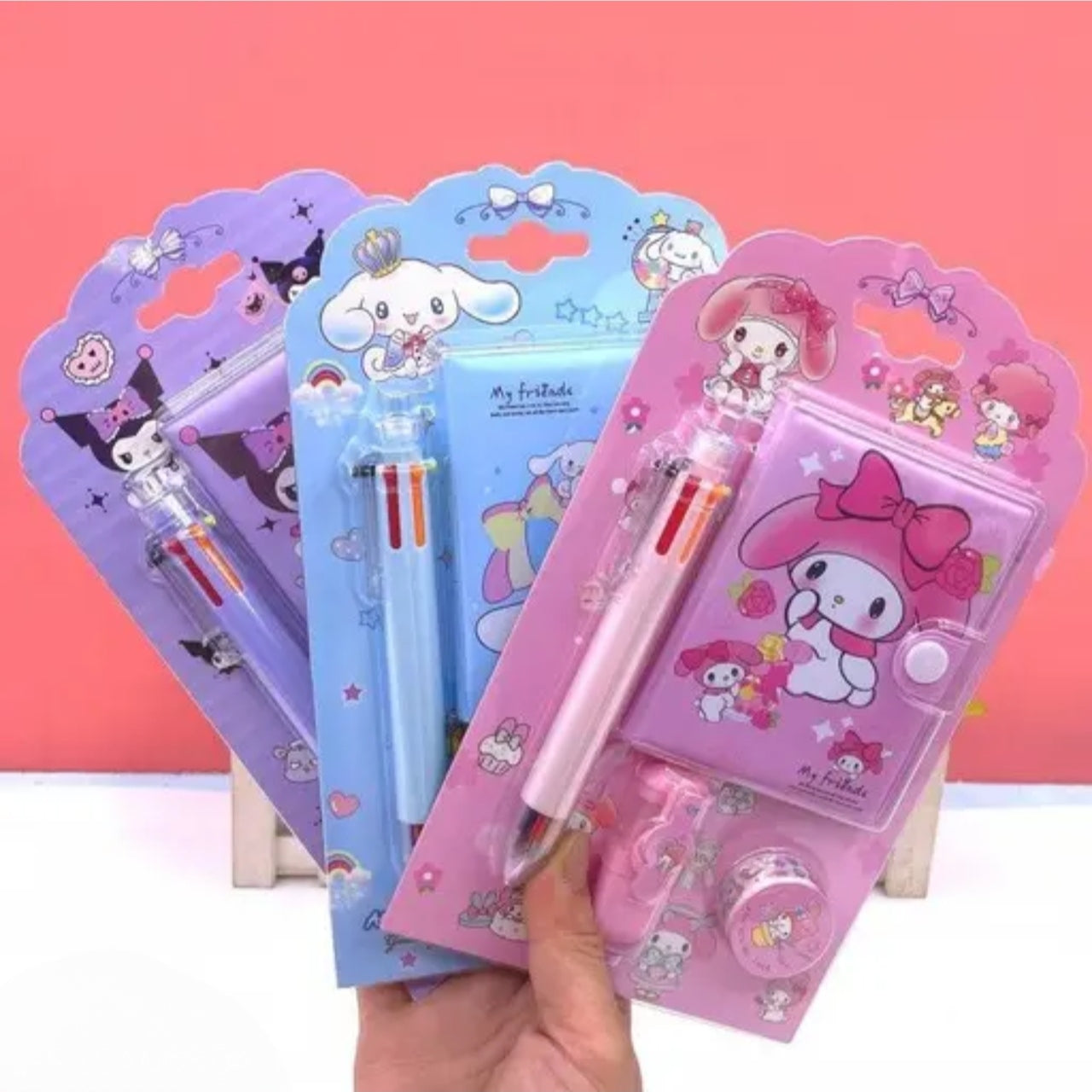 kuromi themed stationery sets for kids cute cartoon school kit