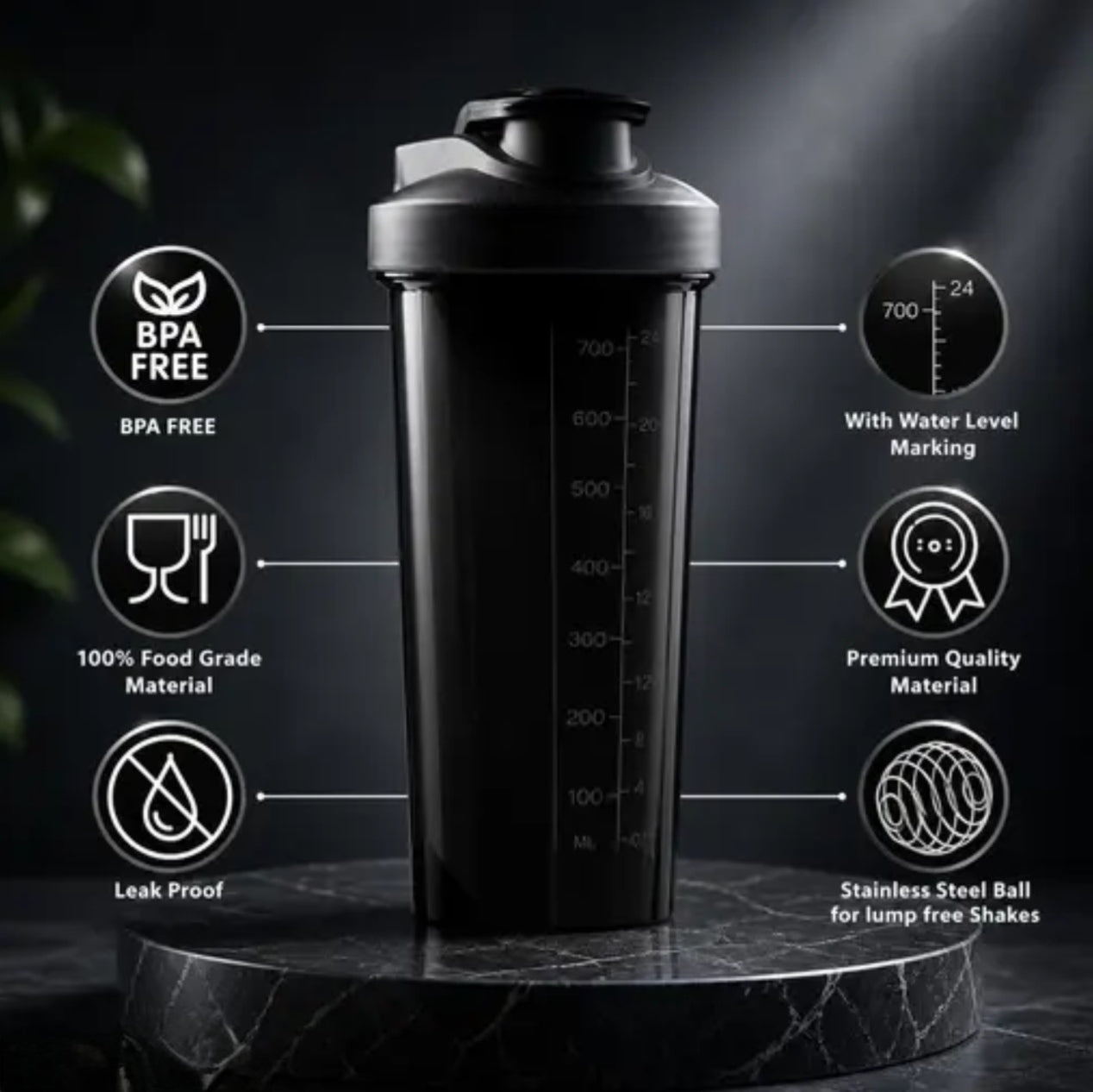 new premium gym shaker for men 700 ml shaker sipper bottle