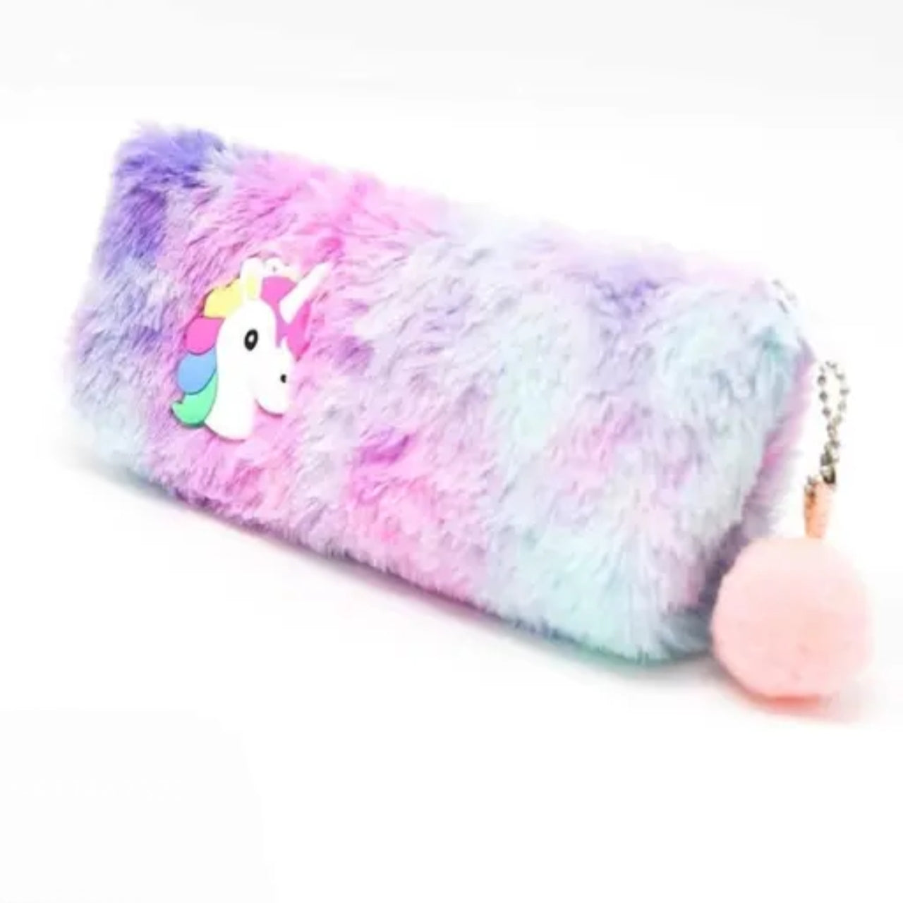 soft fur unicorn zipper for girls pencil cases for girls unicorn pouch