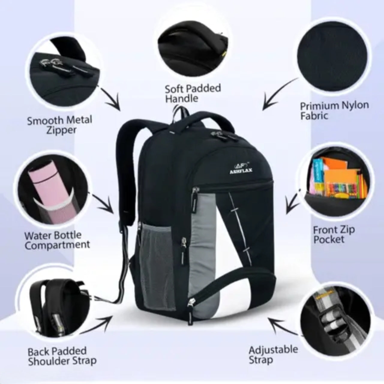 stylish kids school bag with waterproof durable strip